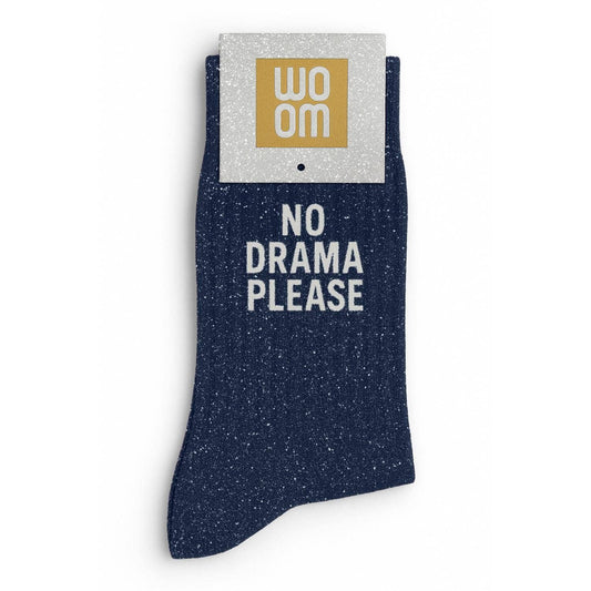 Chaussettes à Paillettes à Message "No Drama Please" - Marin ChoO