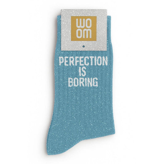 Chaussettes à Paillettes à Message "Perfection is Boring" ChoO