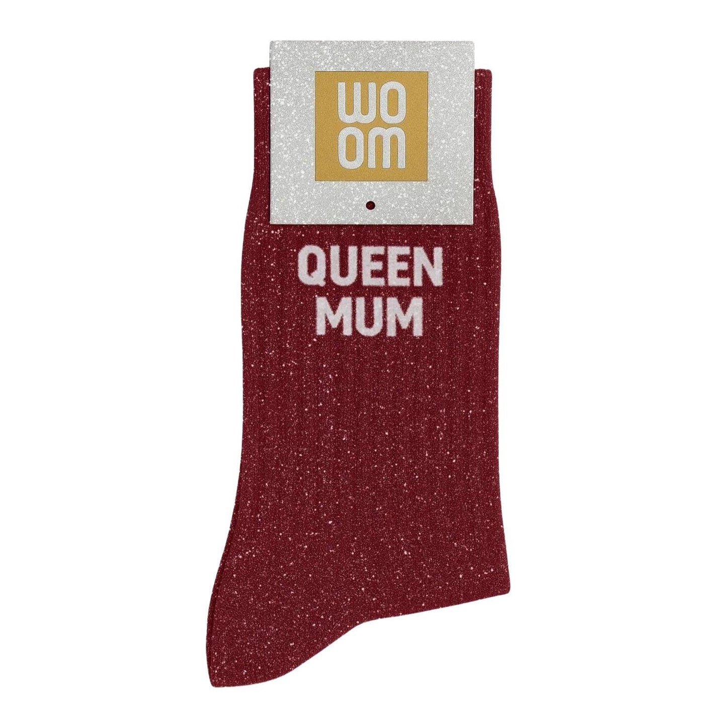 Chaussettes à Paillettes à Message "Queen Mum" Cherry Pop ChoO