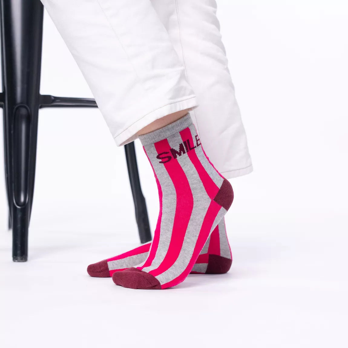 Chaussettes en coton peigné Rayées Smile Hocadi Concept Store