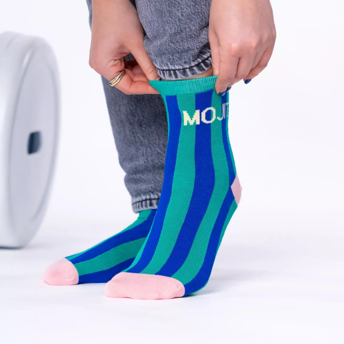 Chaussettes en coton peigné Rayées Mojito Hocadi Concept Store