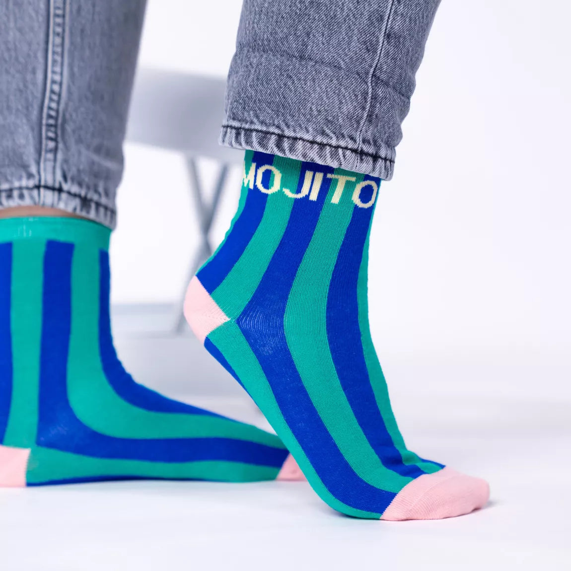 Chaussettes en coton peigné Rayées Mojito Hocadi Concept Store