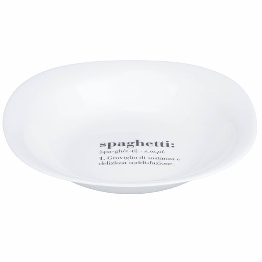 Assisette creuse Spaghetti en Opaline