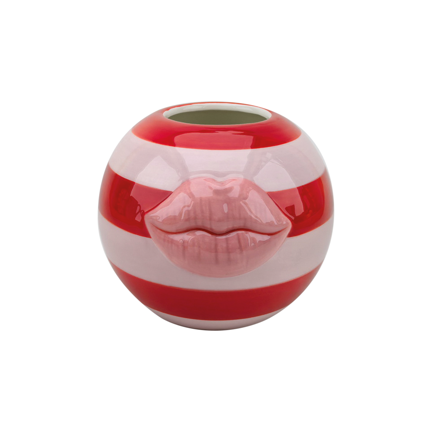 Vase kiss rose L15,5 P15 H12,3cm Opjet Paris