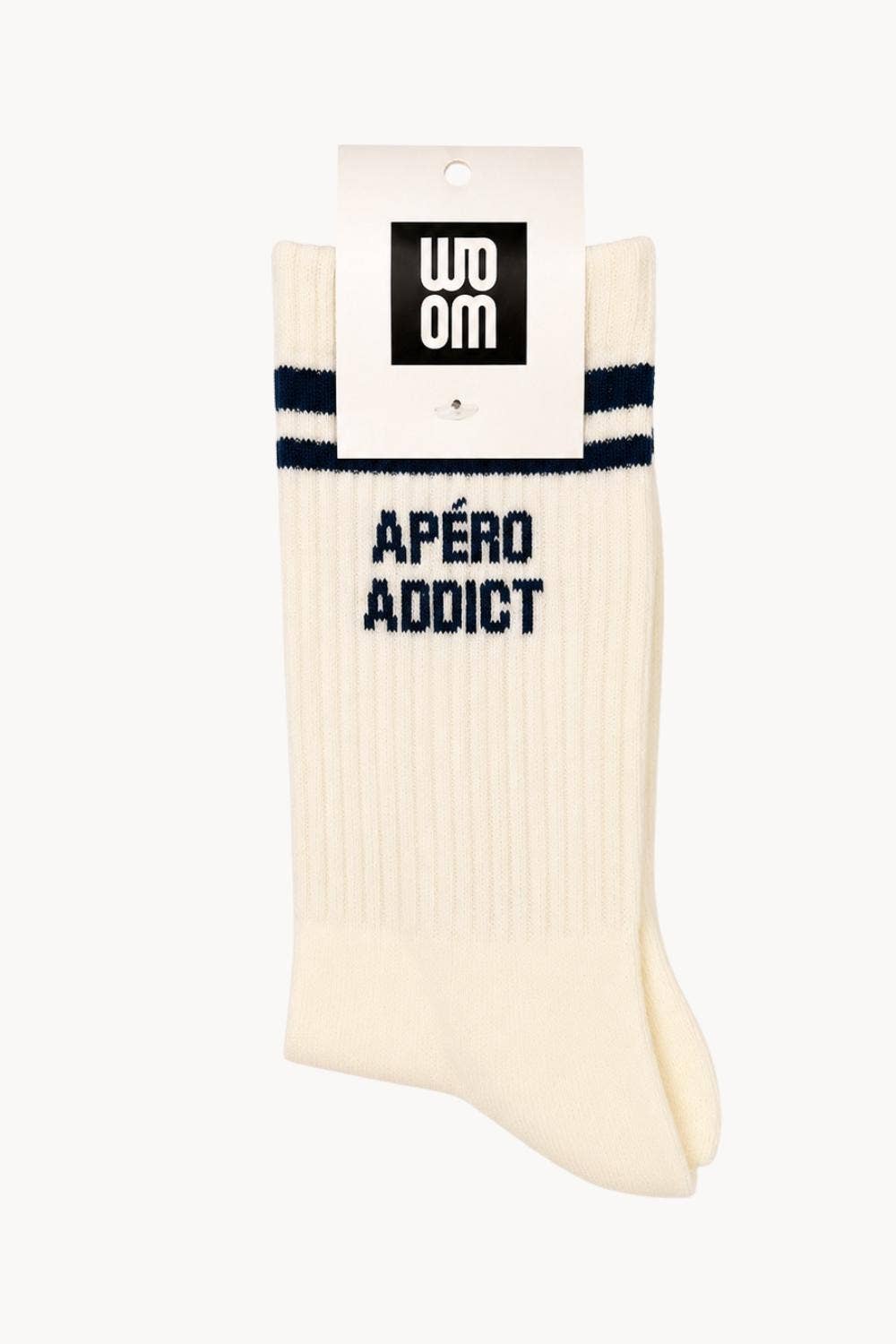 Chaussette Homme APÉRO ADDICT - Noir