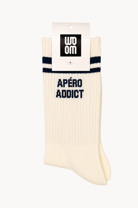 Chaussette Homme APÉRO ADDICT - Noir