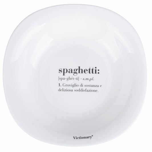 Assisette creuse Spaghetti en Opaline