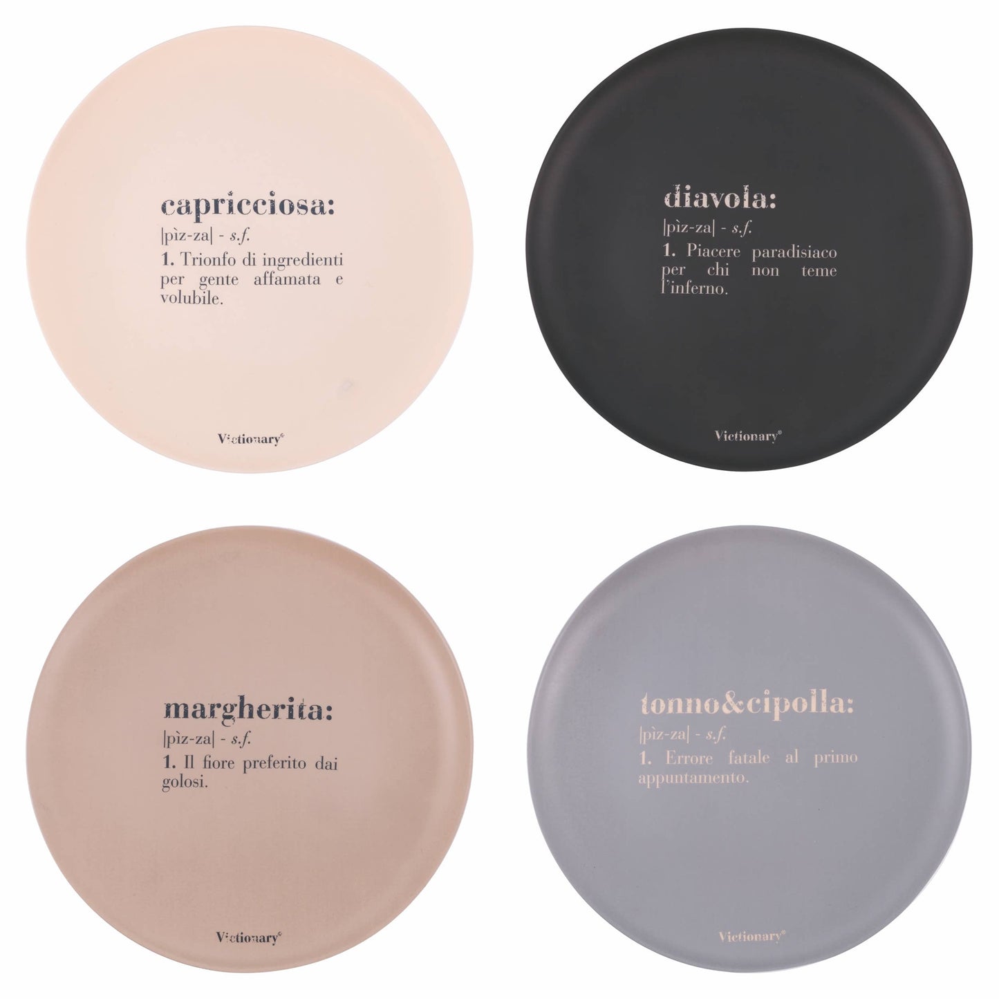 Set de 4 assiettes Victionary pour pizza Ø 33 cm