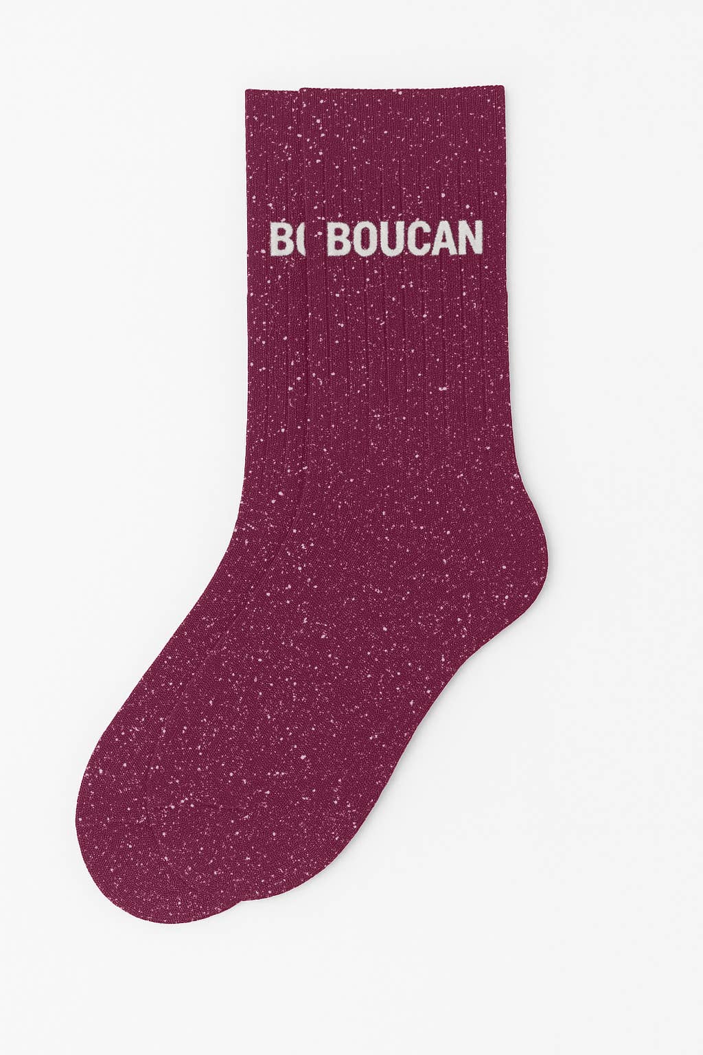 Chaussettes à Paillettes à Message "Boucan" Violet