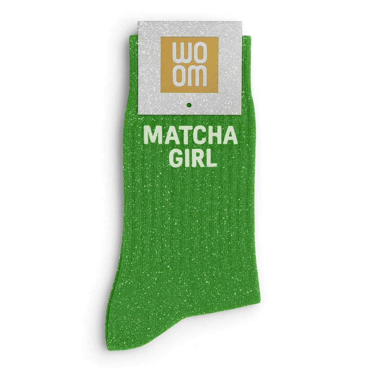 Chaussettes à Paillettes à Message "Matcha Girl" - Matcha