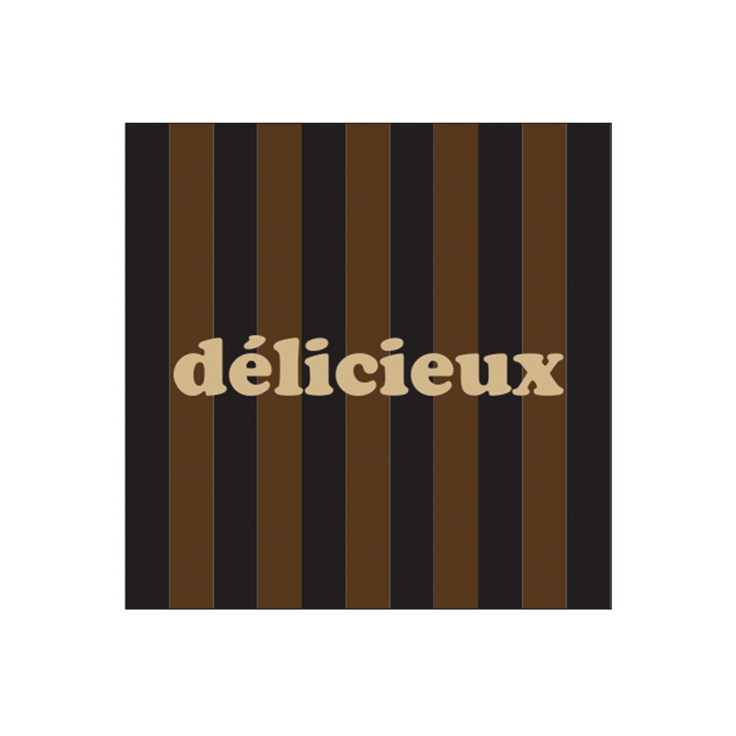 Serviette papier rayure délicieux x20 - Hocadi Concept Store