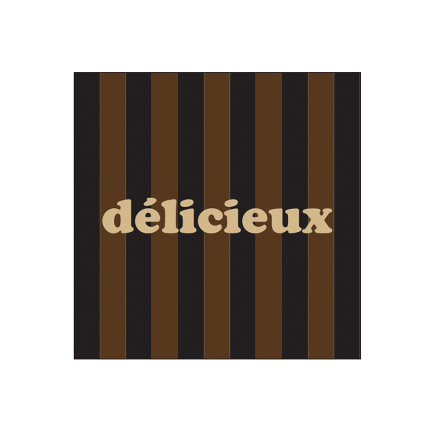 Serviette papier rayure délicieux x20 - Hocadi Concept Store