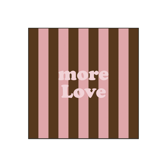 Serviette papier rayure more love x20 - Hocadi Concept Store